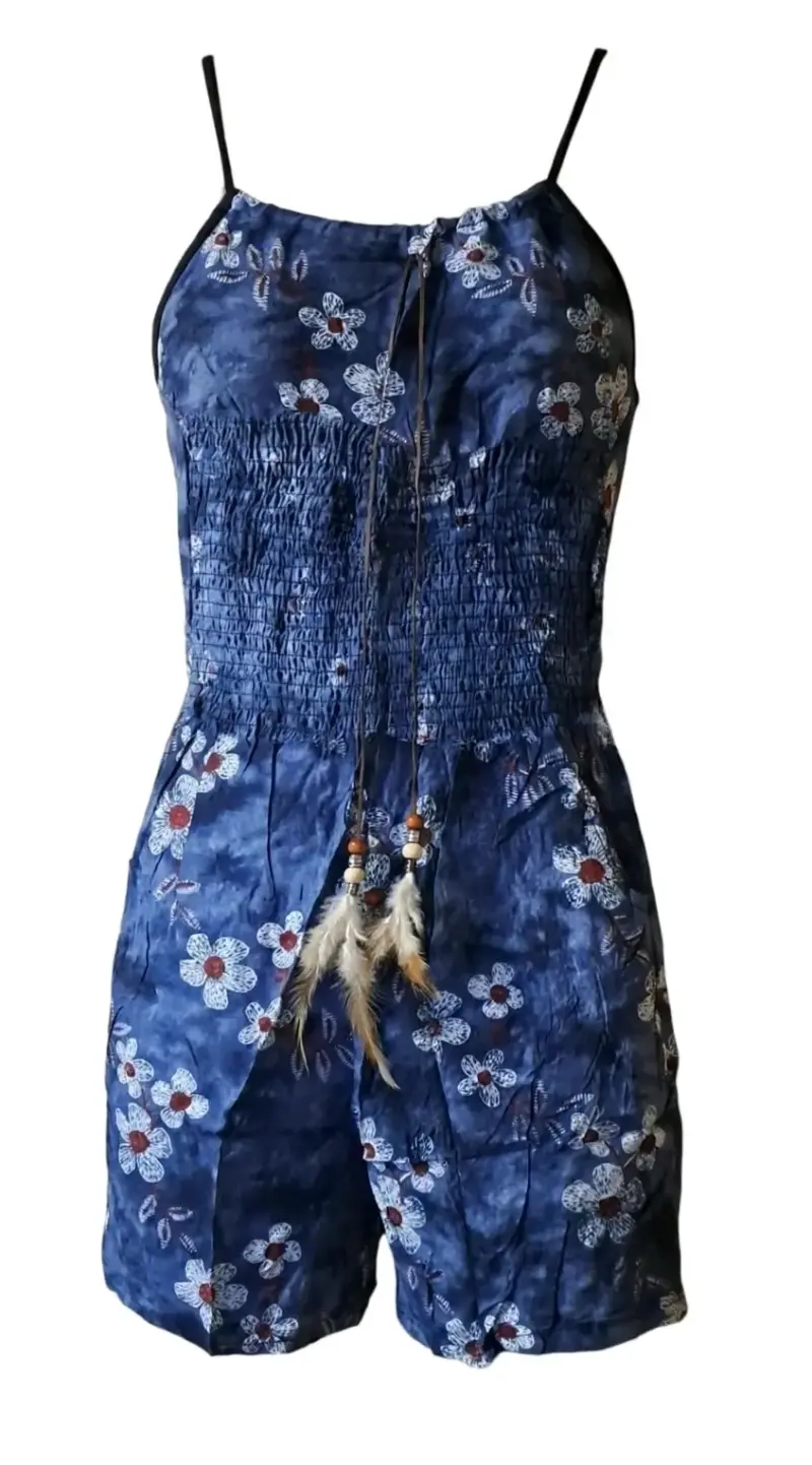 Enterito corto floral para mujer - 3