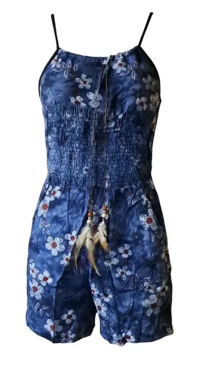 Enterito corto floral para mujer - miniatura 3