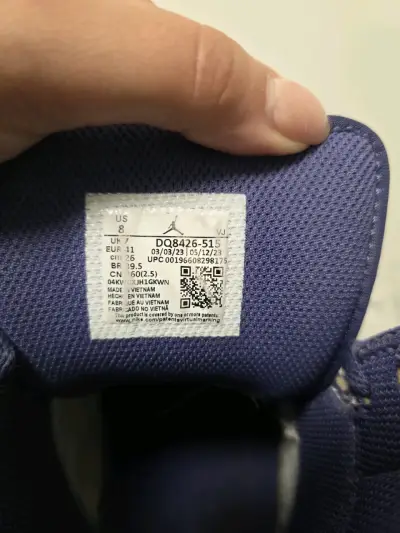 Zapatillas Air Jordan 1 Mid morado y Blanco - miniatura 4
