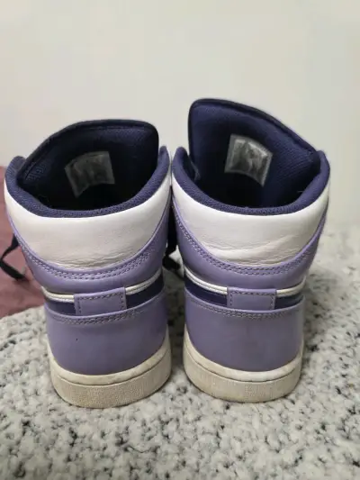 Zapatillas Air Jordan 1 Mid morado y Blanco - miniatura 5