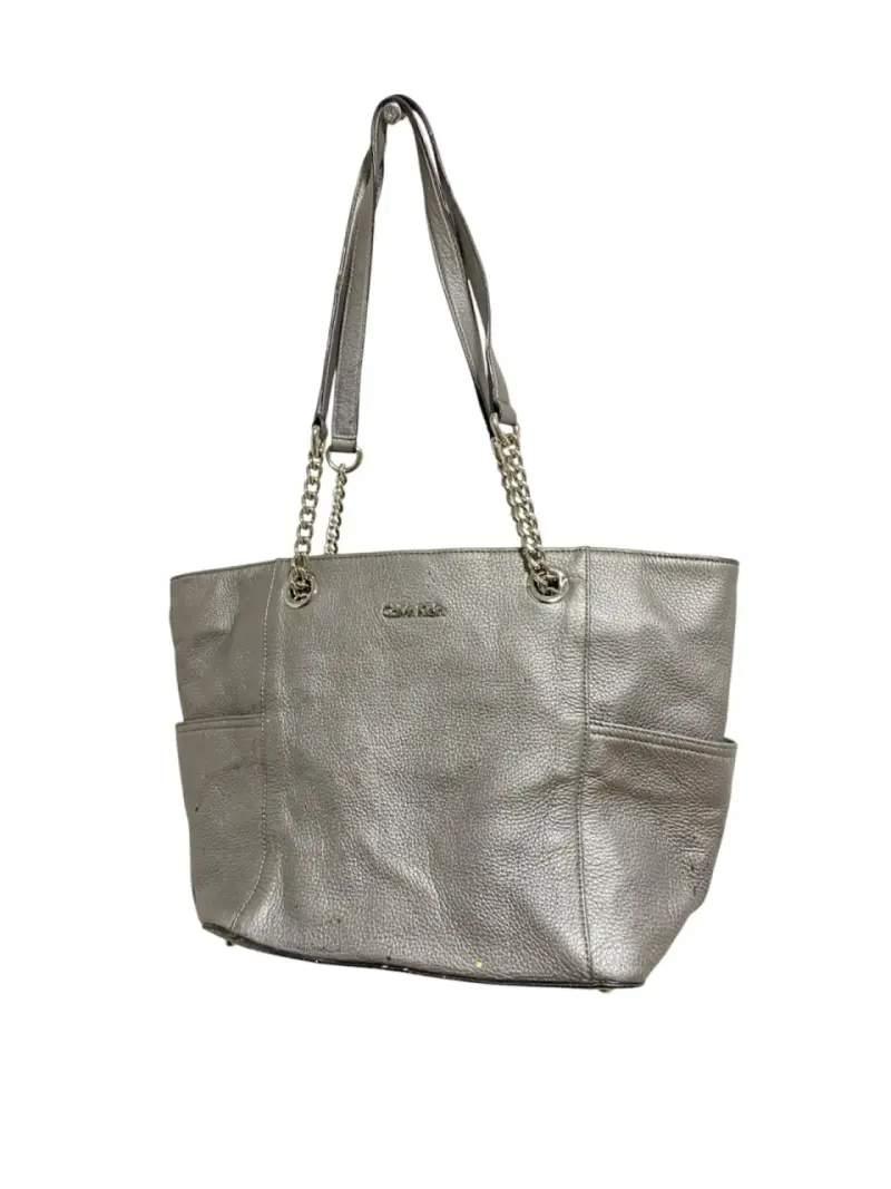 Bolso Tote Calvin Klein Original (Gris Metalizado) - 1