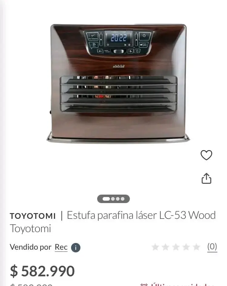 Estufa a parafina láser Toyotomi LC-53 Wood - 2