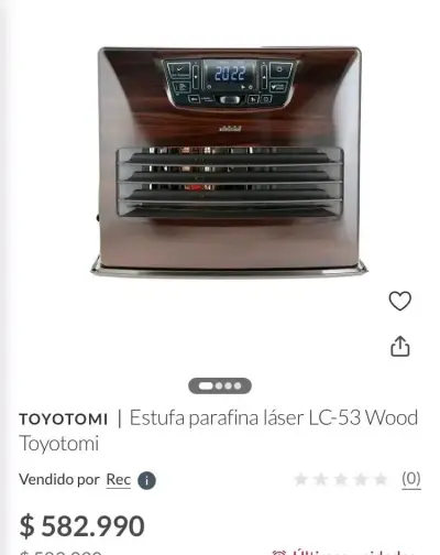 Estufa a parafina láser Toyotomi LC-53 Wood - miniatura 2