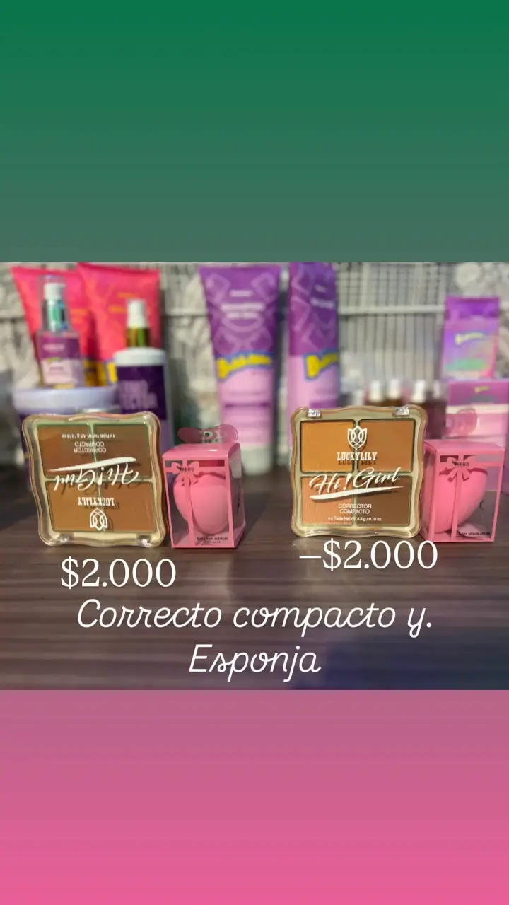 Set de corrector compacto y esponja de maquillaje