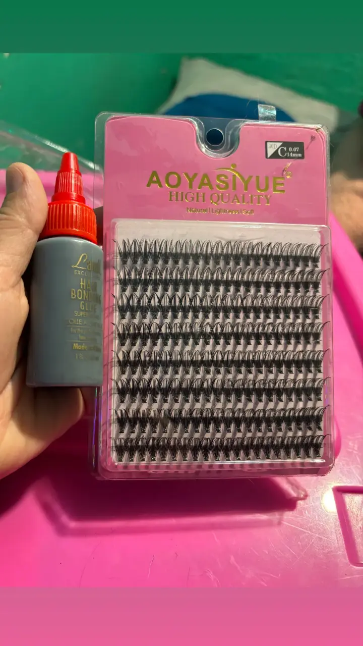 Pestañas postizas AOYASIYUE con pegamento