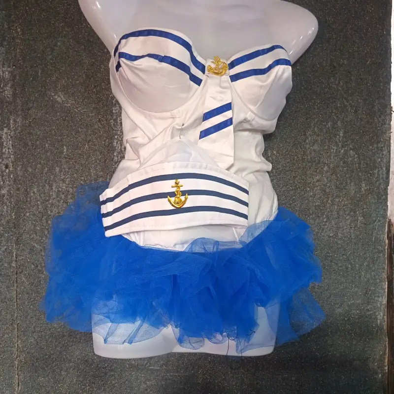 Disfraz de marinera con tutu azul