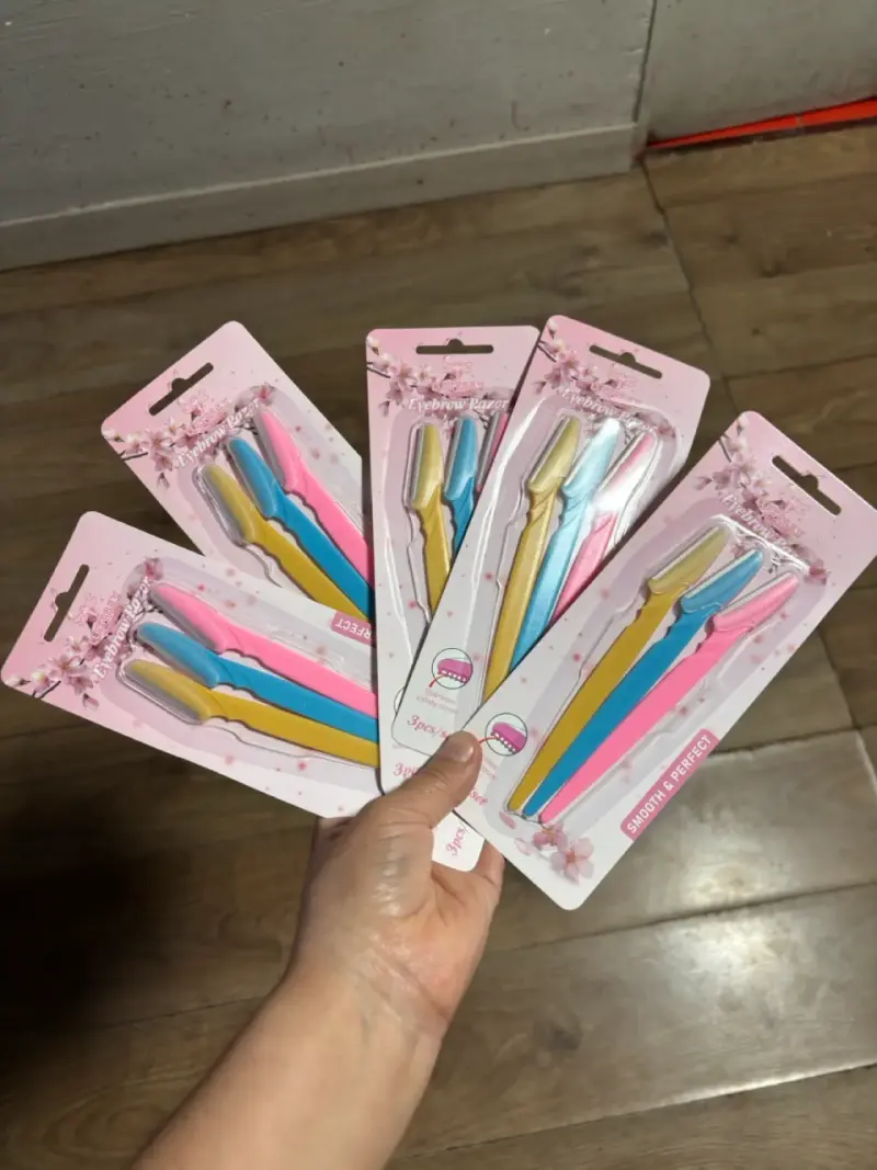 Set de Navajas para Cejas de Colores
