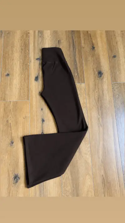 Pantalones acampanados marrones para mujer - miniatura 2