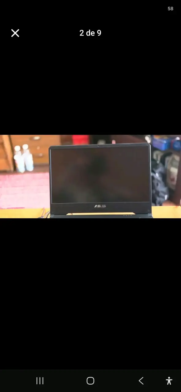 Notebook gamer ASUS + caja, cargador y mouse origi - 2