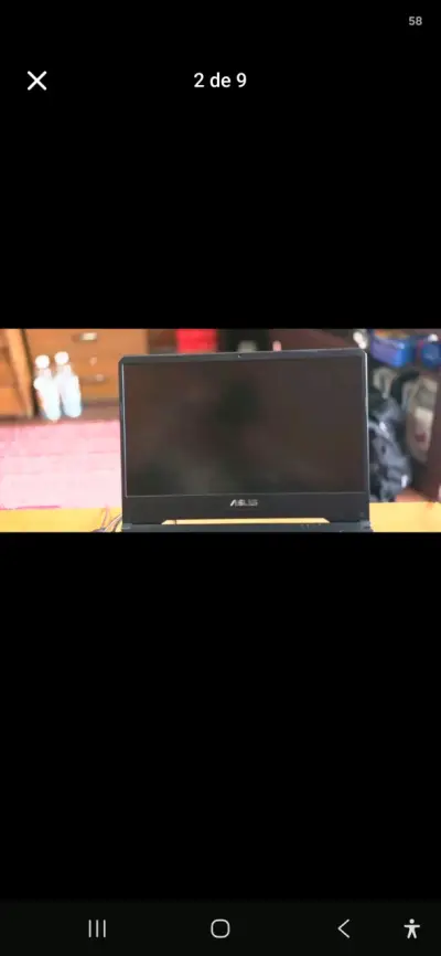 Notebook gamer ASUS + caja, cargador y mouse origi - miniatura 2