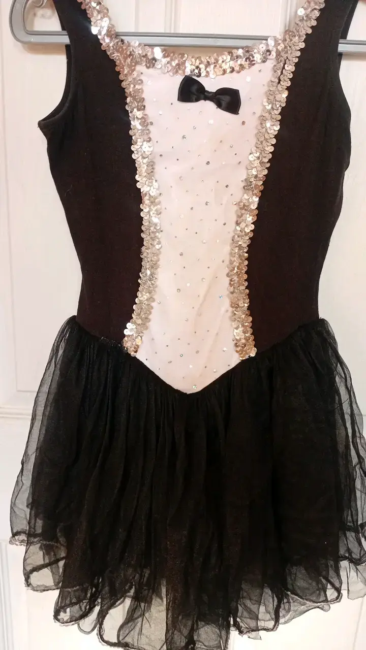 Malla de ballet con lentejuelas para niña