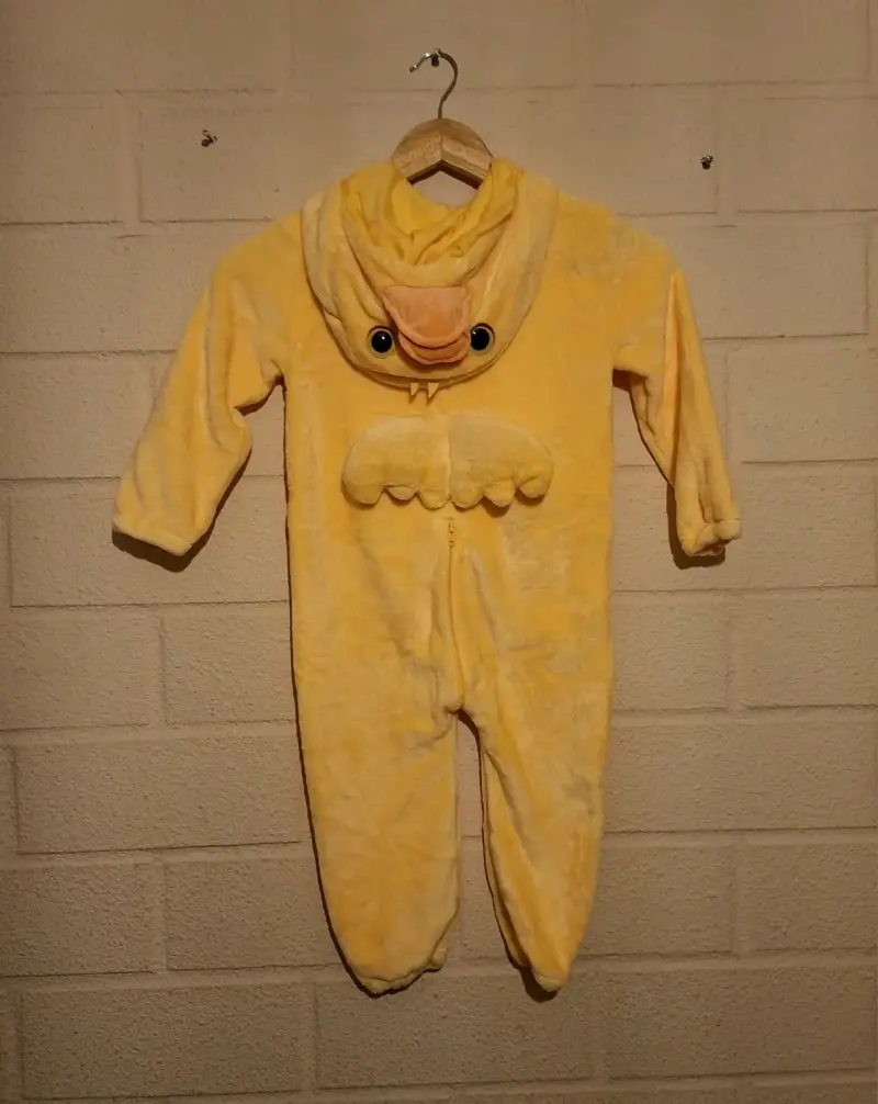 Disfraz de pato para niño amarillo