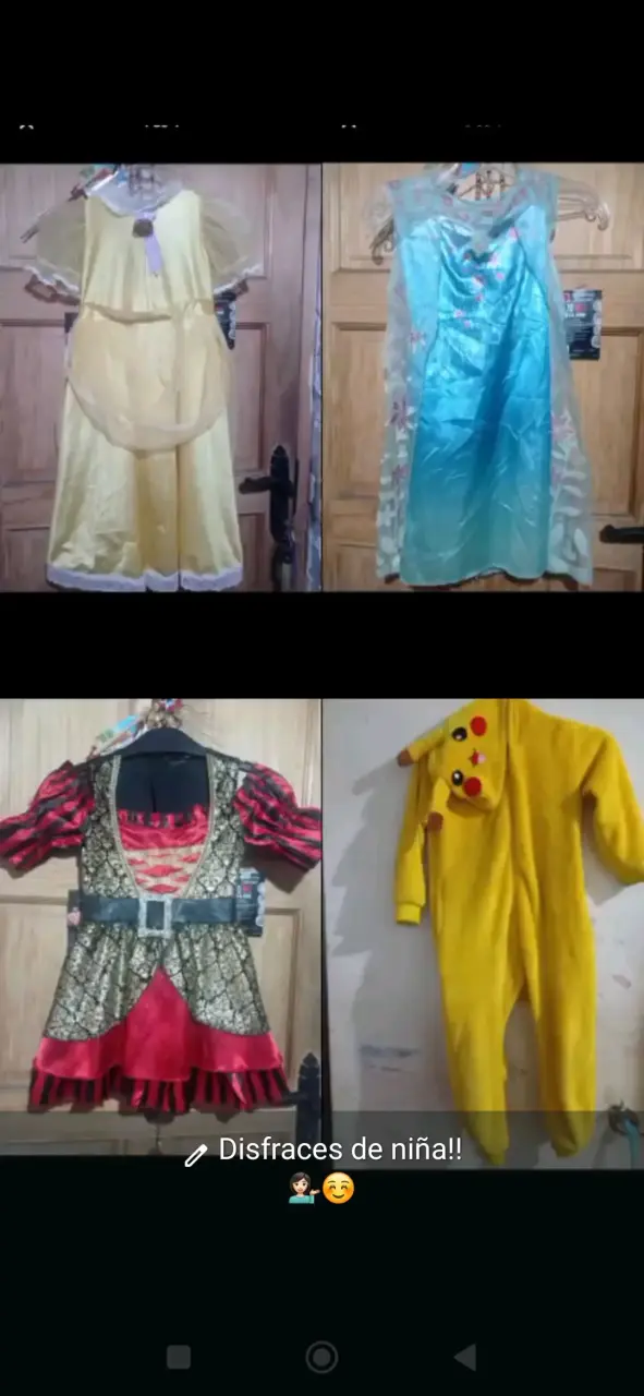 Conjunto de disfraces para niña variados