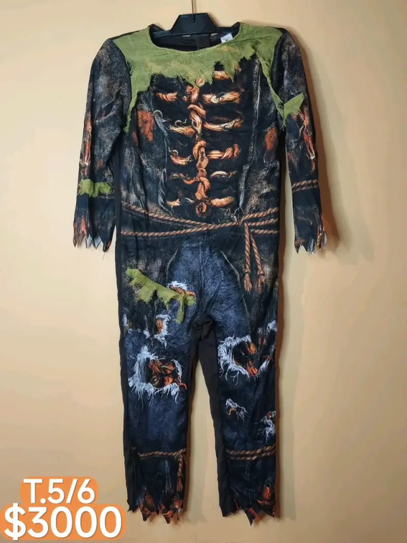 Disfraz infantil de esqueleto talla 5/6