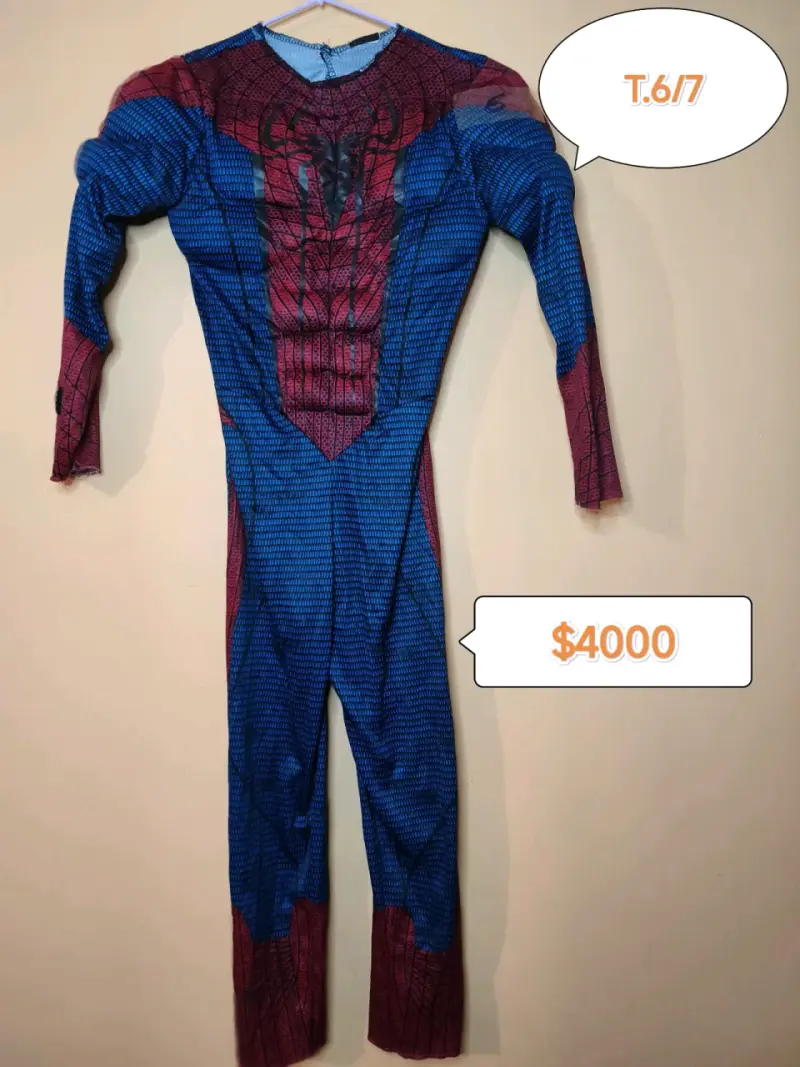 Disfraz de Spiderman para niño talla 6/7